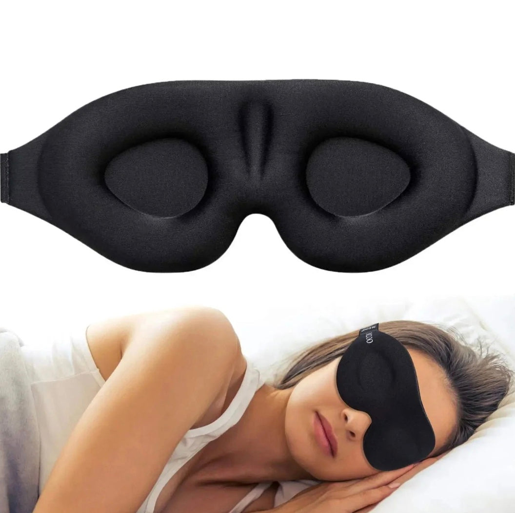 3D Contoured Sleep Mask - Block Out Light for Men & Women