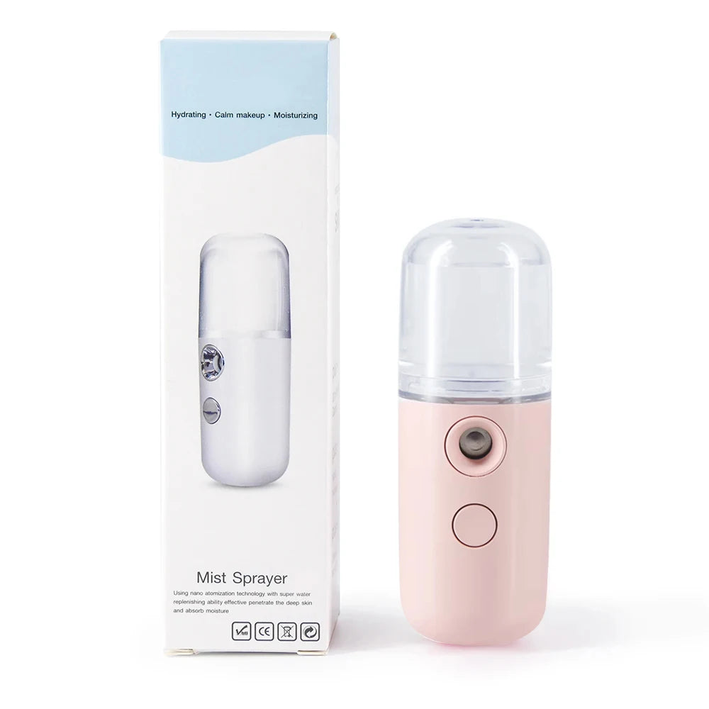 Face Hydration Sprayer Mini Nano Facial Sprayer Portable Rechargeable Small Steamer Wireless