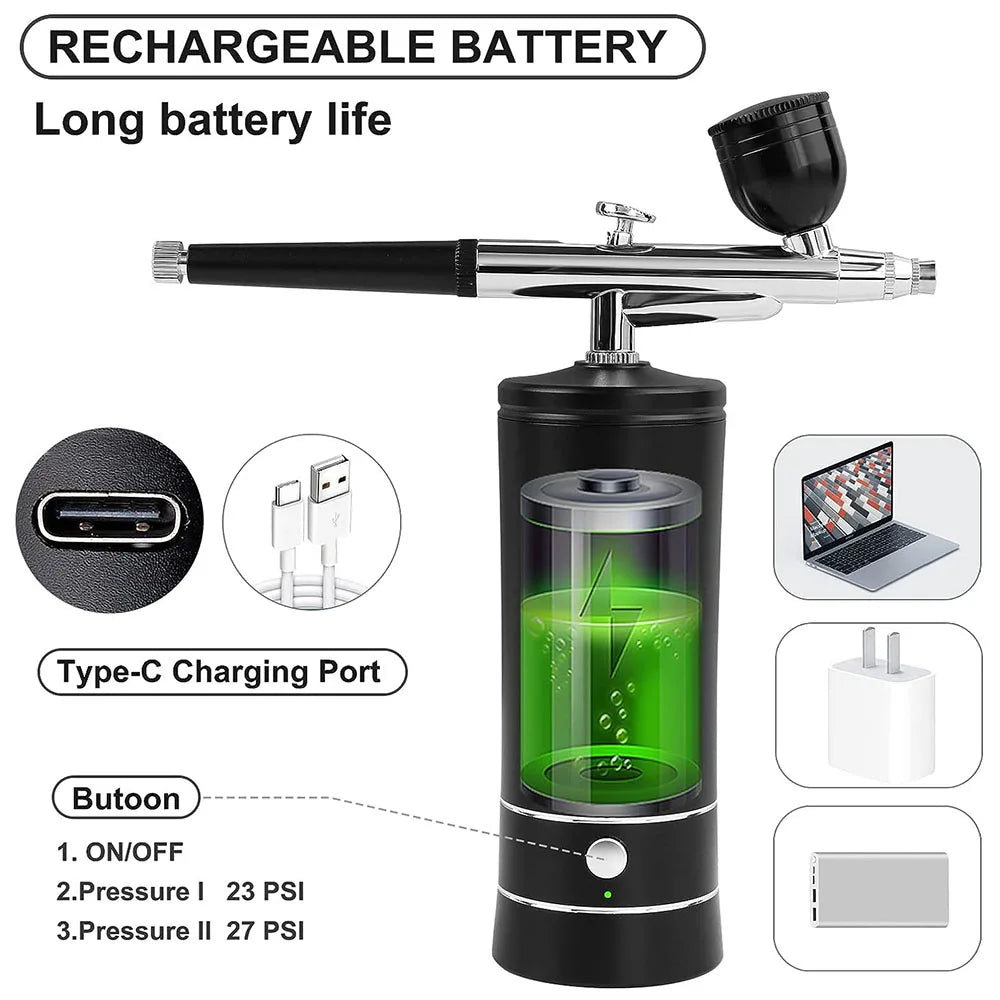 Wireless Airbrush With Compressor