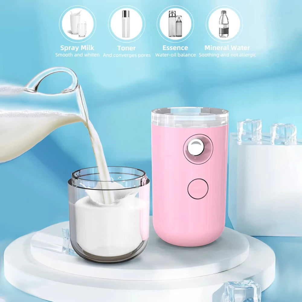 Face Hydration Sprayer Mini Nano Facial Sprayer Portable Rechargeable Small Steamer Wireless