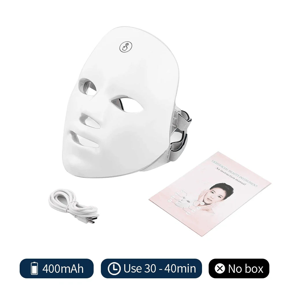 Rechargeable Facial LED Mask 7 Colors