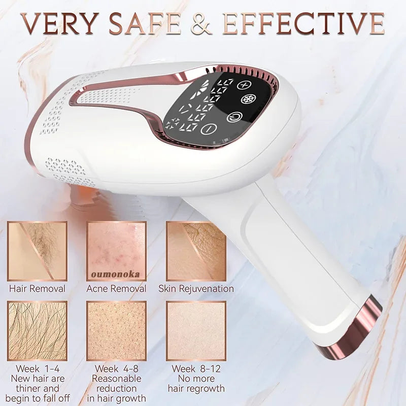 999999 Flashes IPL Laser Hair Removal Machine - Painless Permanent Epilator