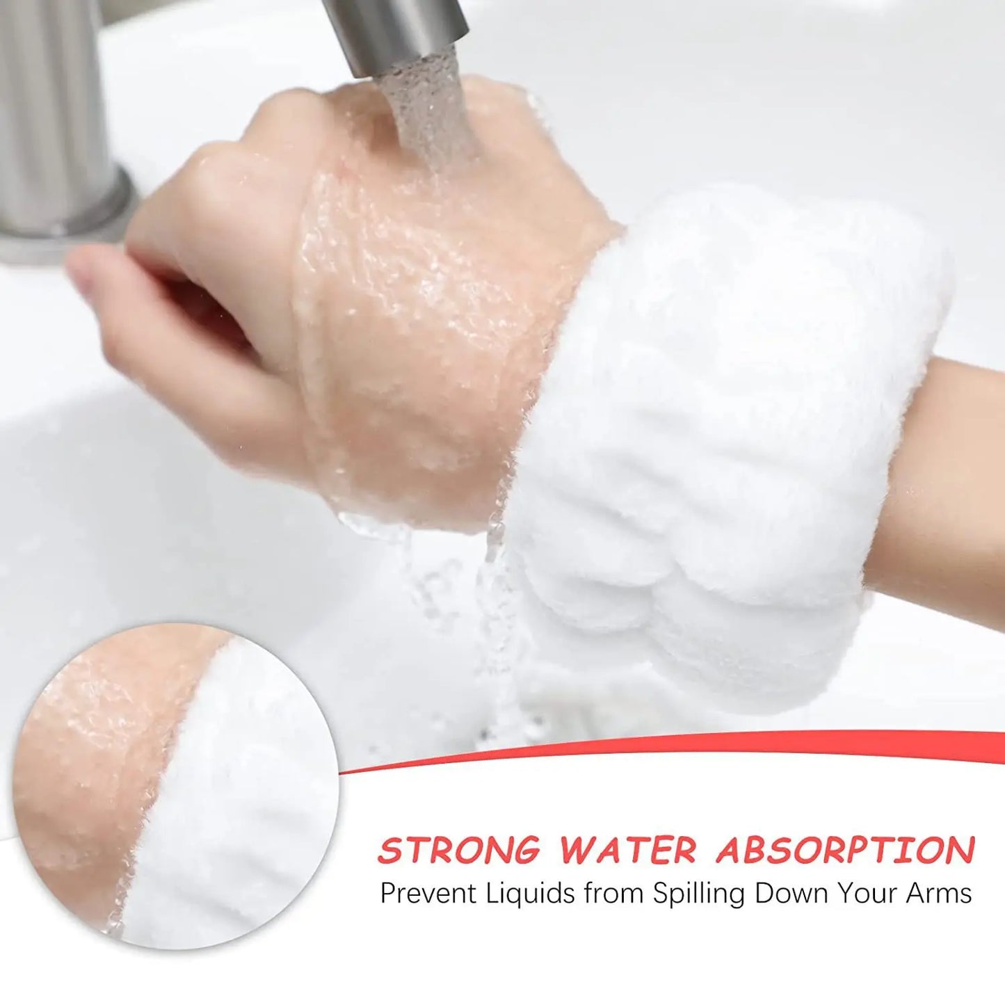 Wrist Washband Microfiber Wrist Wash Towel