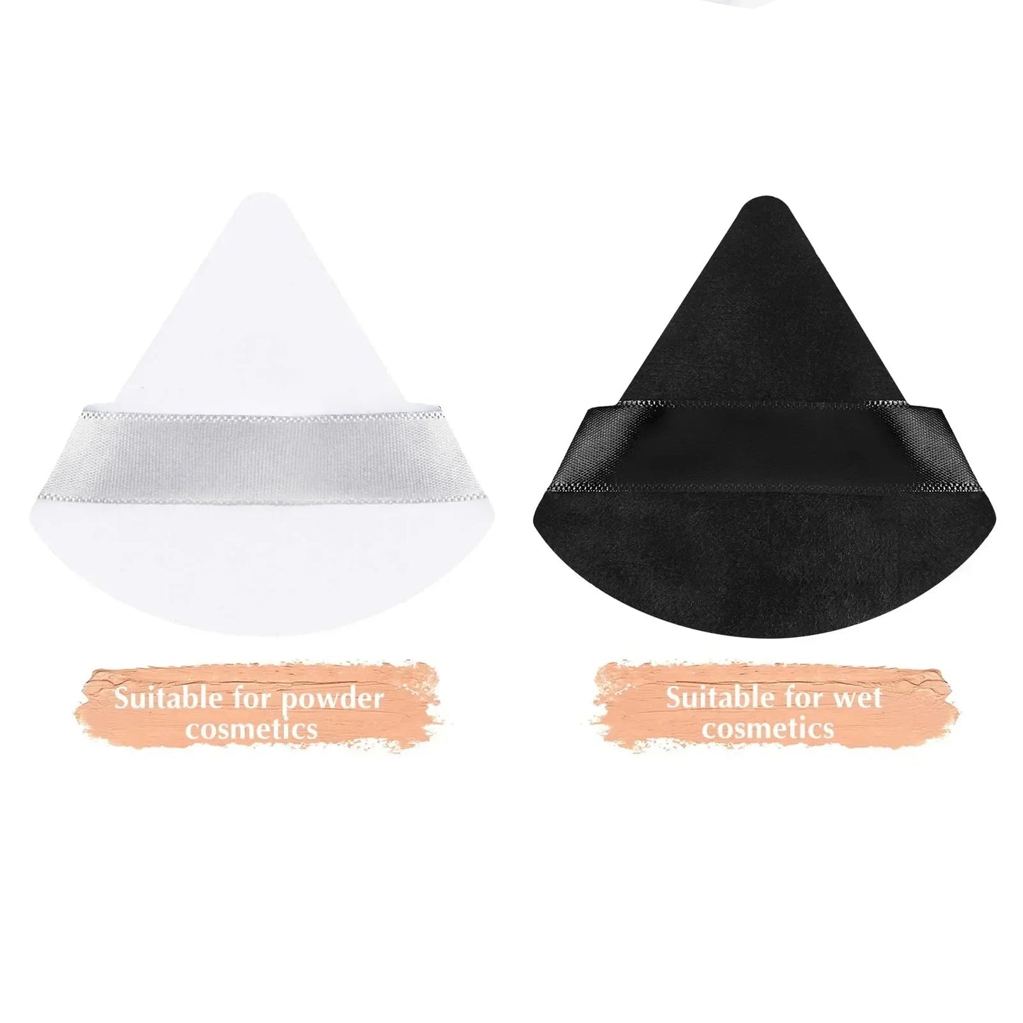 10/20Pcs Triangle Velvet Powder Puff Set – Mini Reusable Makeup Sponge