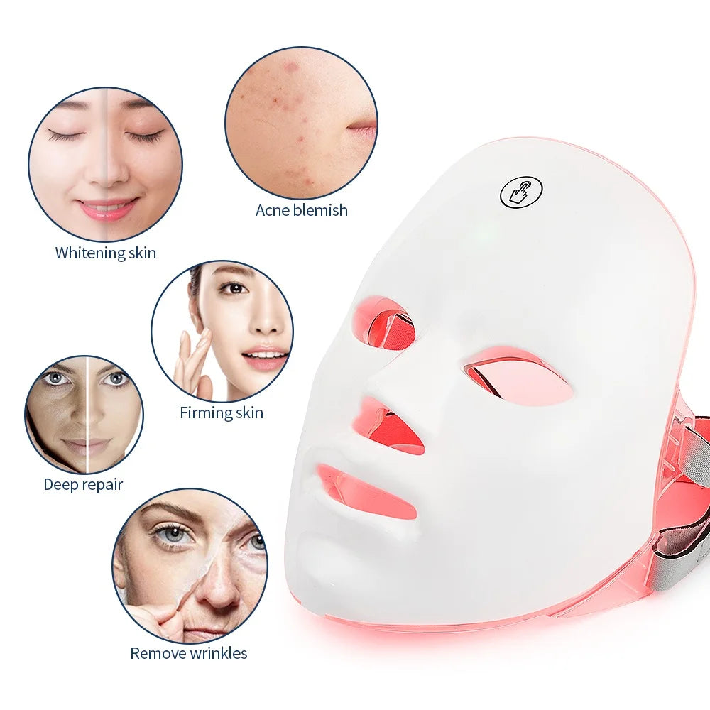 Rechargeable Facial LED Mask 7 Colors