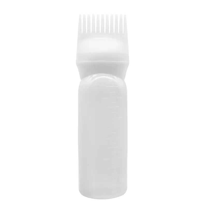 3 Color Salon Hair Oil Applicator Bottle Professional Hairdressing Dyeing Comb Bottles