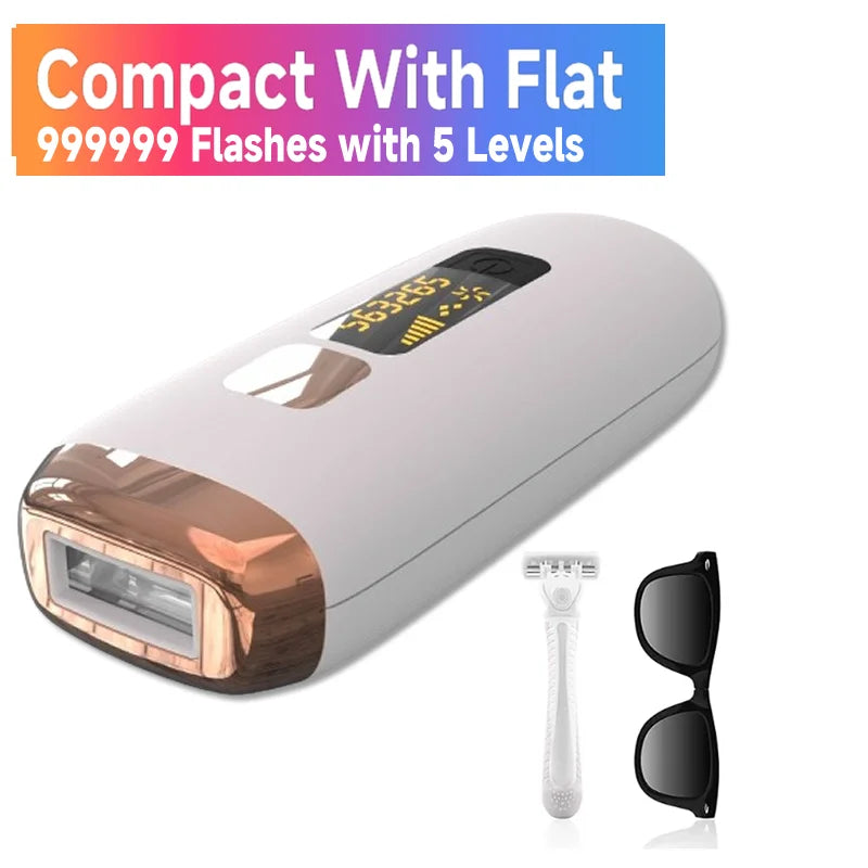 999999 Flashes IPL Laser Hair Removal Machine - Painless Permanent Epilator